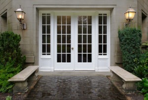 Elegant patio doors on a residential home.
